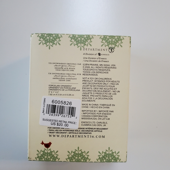 Snowbabies Makeup Baby Ornament - Picture 3 of 3